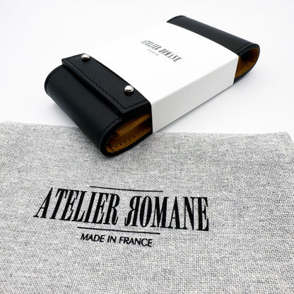 Etui une montre veau grainé noir