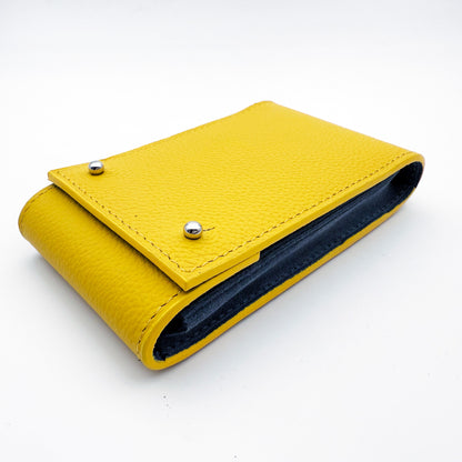 Etui une montre veau grainé jaune