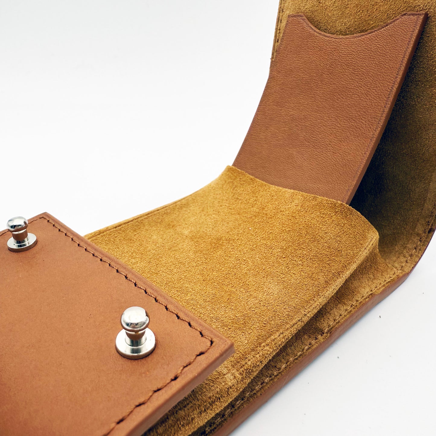 Etui une montre veau sellier naturel
