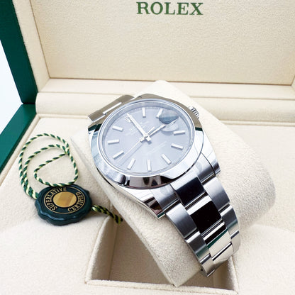 Datejust 41 rhodium 126300